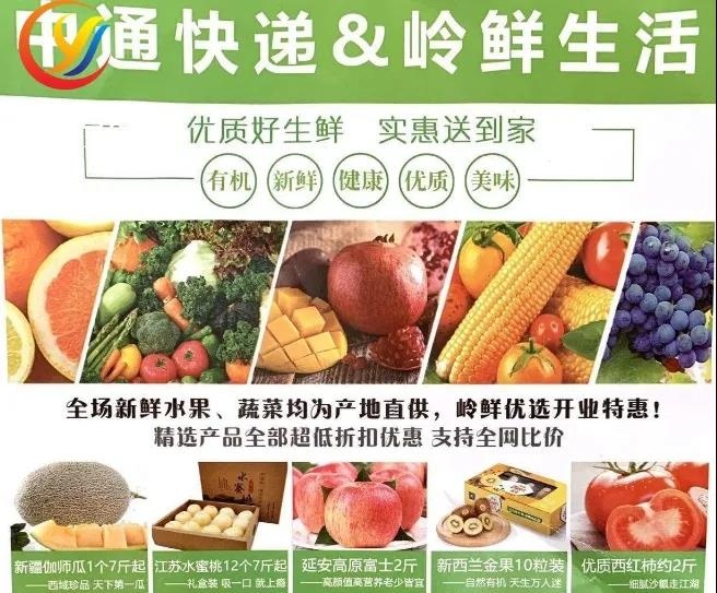 中通携手岭鲜生活，开展社区团购平台，快递小哥变身配送员
